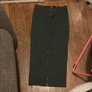 Dickies Women's Dark Green Straight Leg Jeans